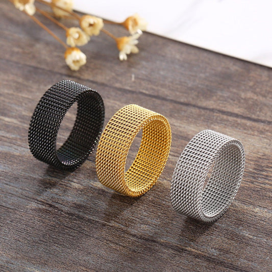 Weave Stainless Steel Ring - 808Lush