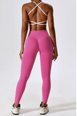 Slim Fit Wide Waistband Sports Leggings - 808Lush