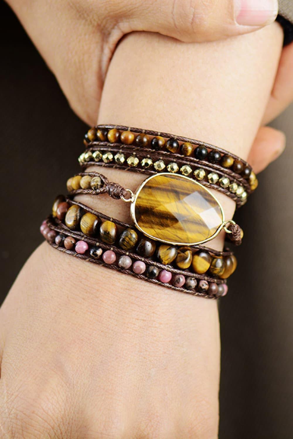 Natural Stone Layered Bracelet - 808Lush