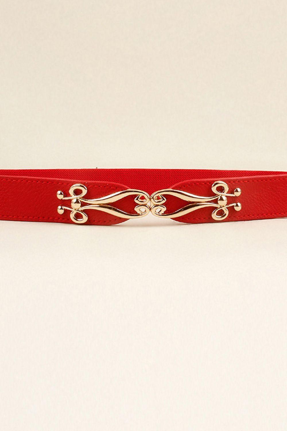 Alloy Buckle Elastic Belt - 808Lush