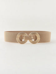 Geometric Buckle Elastic Wide Belt - 808Lush