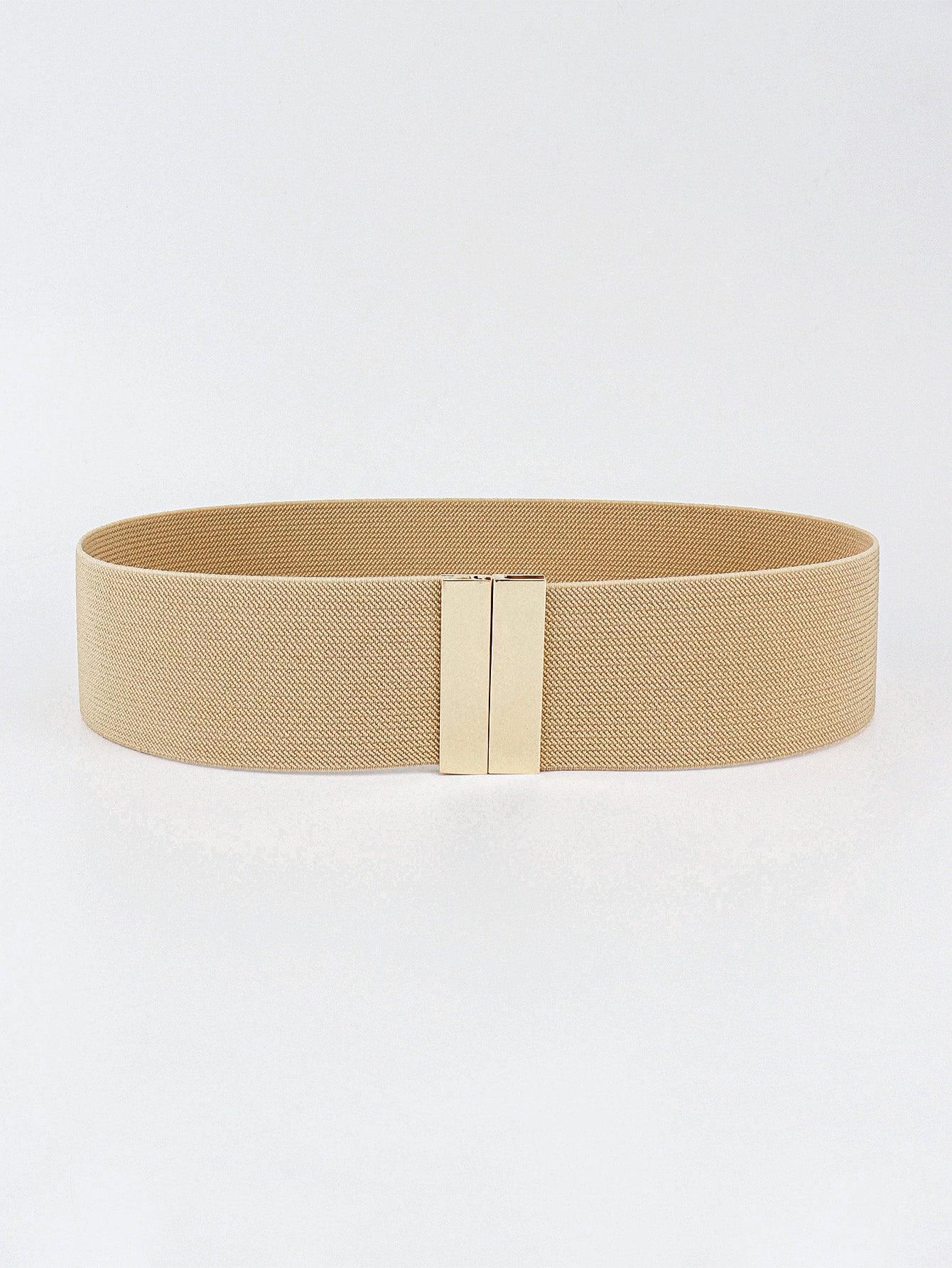 Alloy Buckle Elastic Belt - 808Lush