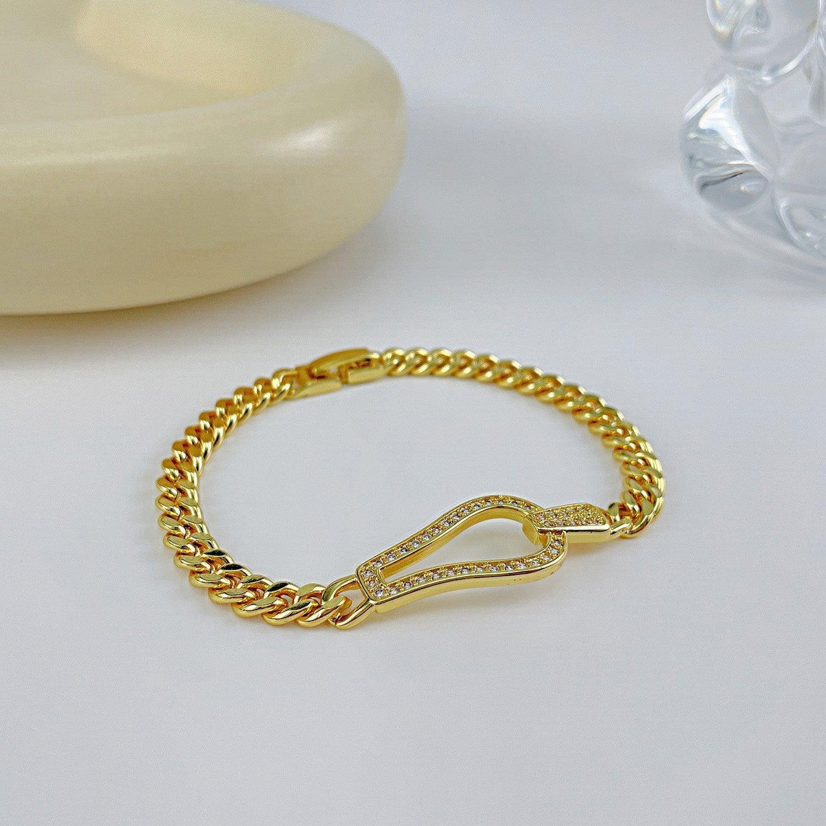 Gold-Plated Inlaid Zircon Bracelet - 808Lush