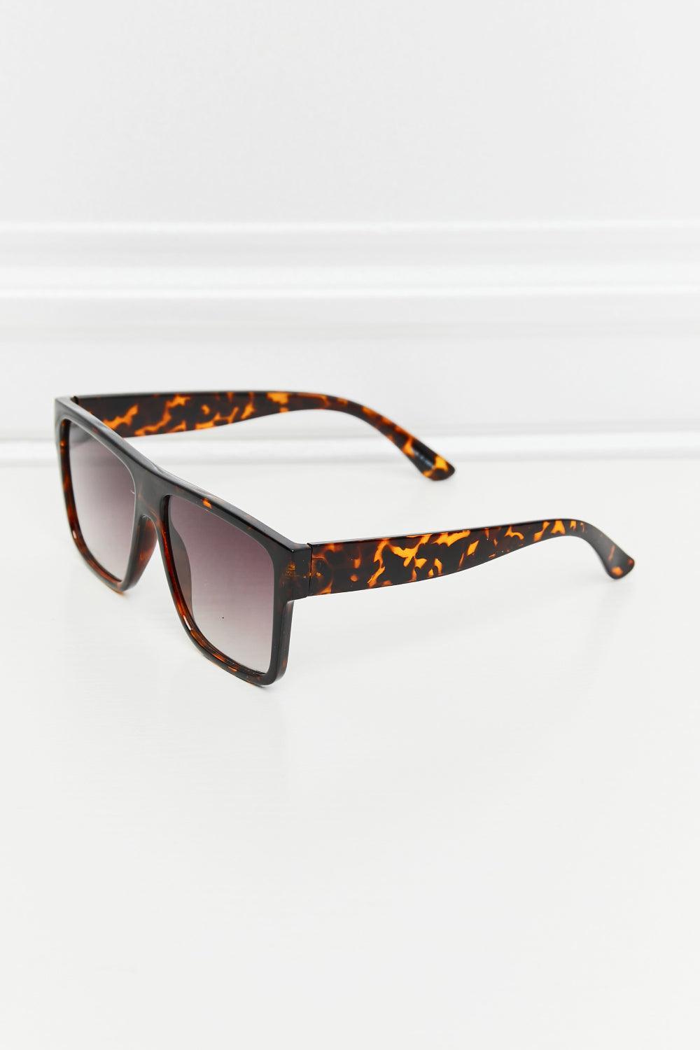 Tortoiseshell Square Full Rim Sunglasses - 808Lush