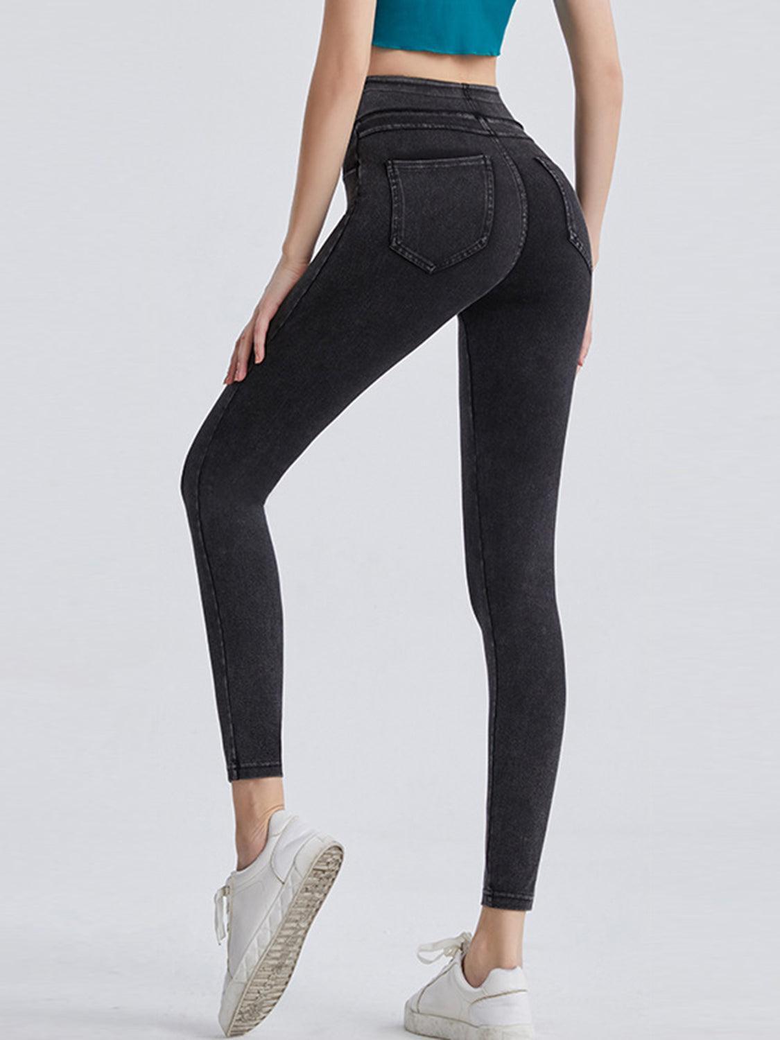 Wide Waistband Sports Leggings - 808Lush