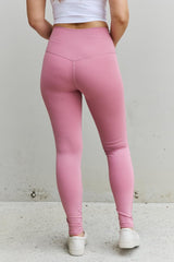 Zenana Fit For You Full Size High Waist Active Leggings in Light Rose - 808Lush