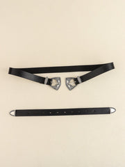 Double Buckle PU Leather Belt - 808Lush