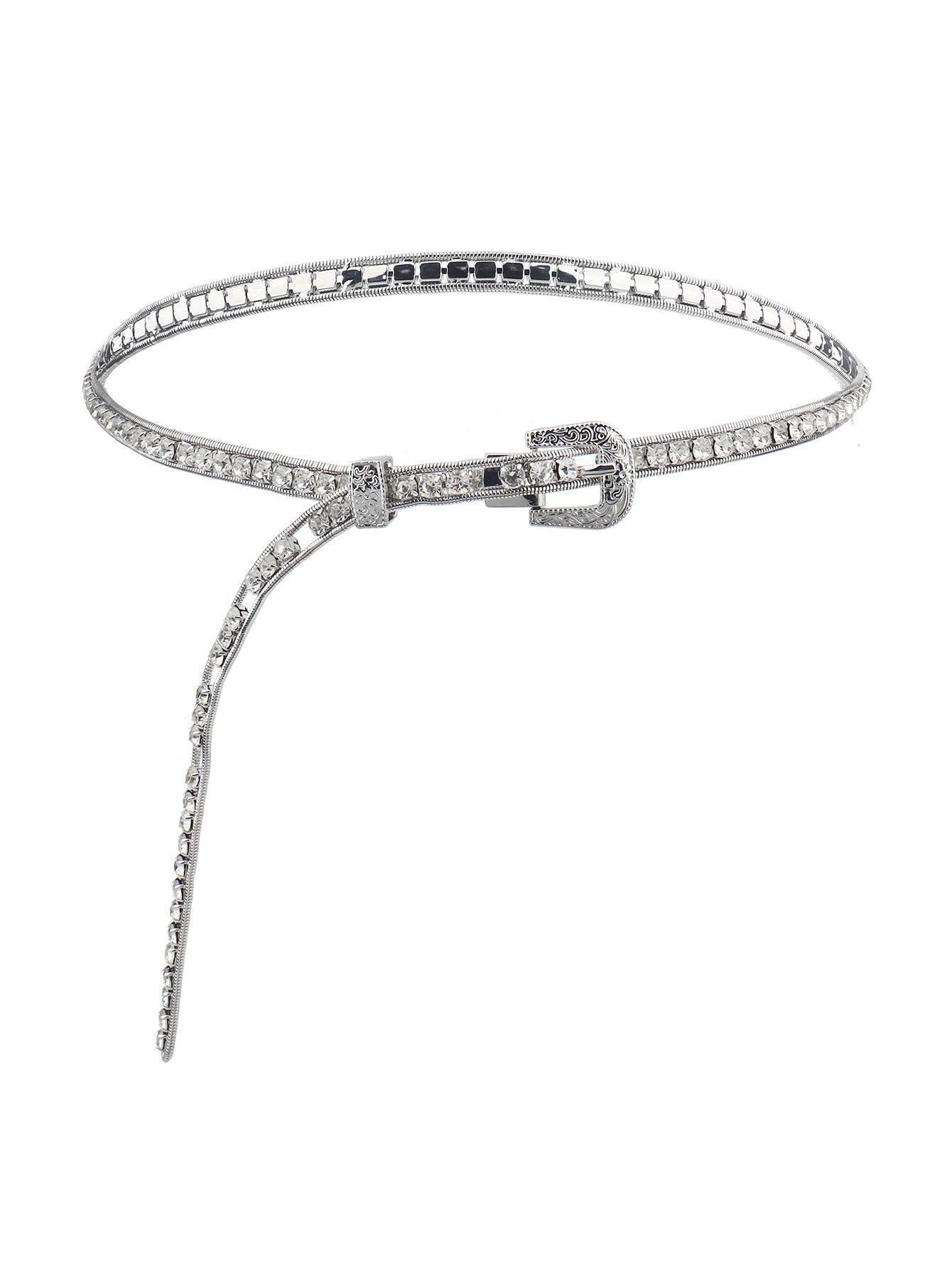 Rhinestone Metal Belt - 808Lush