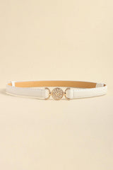 Rhinestone Decor PU Leather Belt - 808Lush