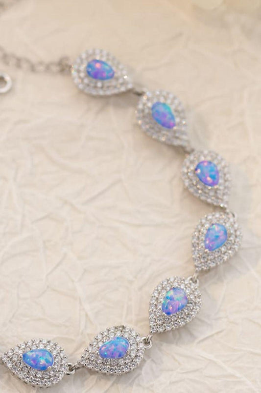 925 Sterling Silver Opal Bracelet - 808Lush