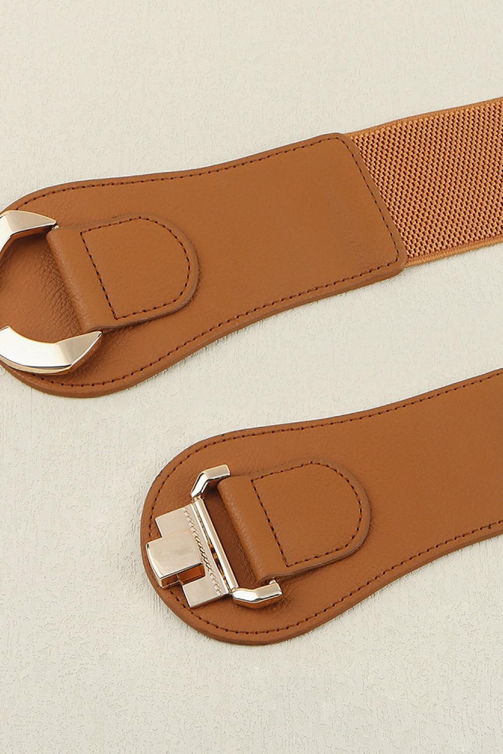 Alloy Buckle Elastic Belt - 808Lush