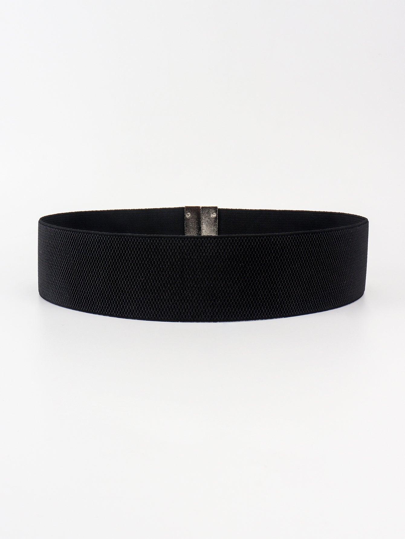 Alloy Buckle Elastic Belt - 808Lush