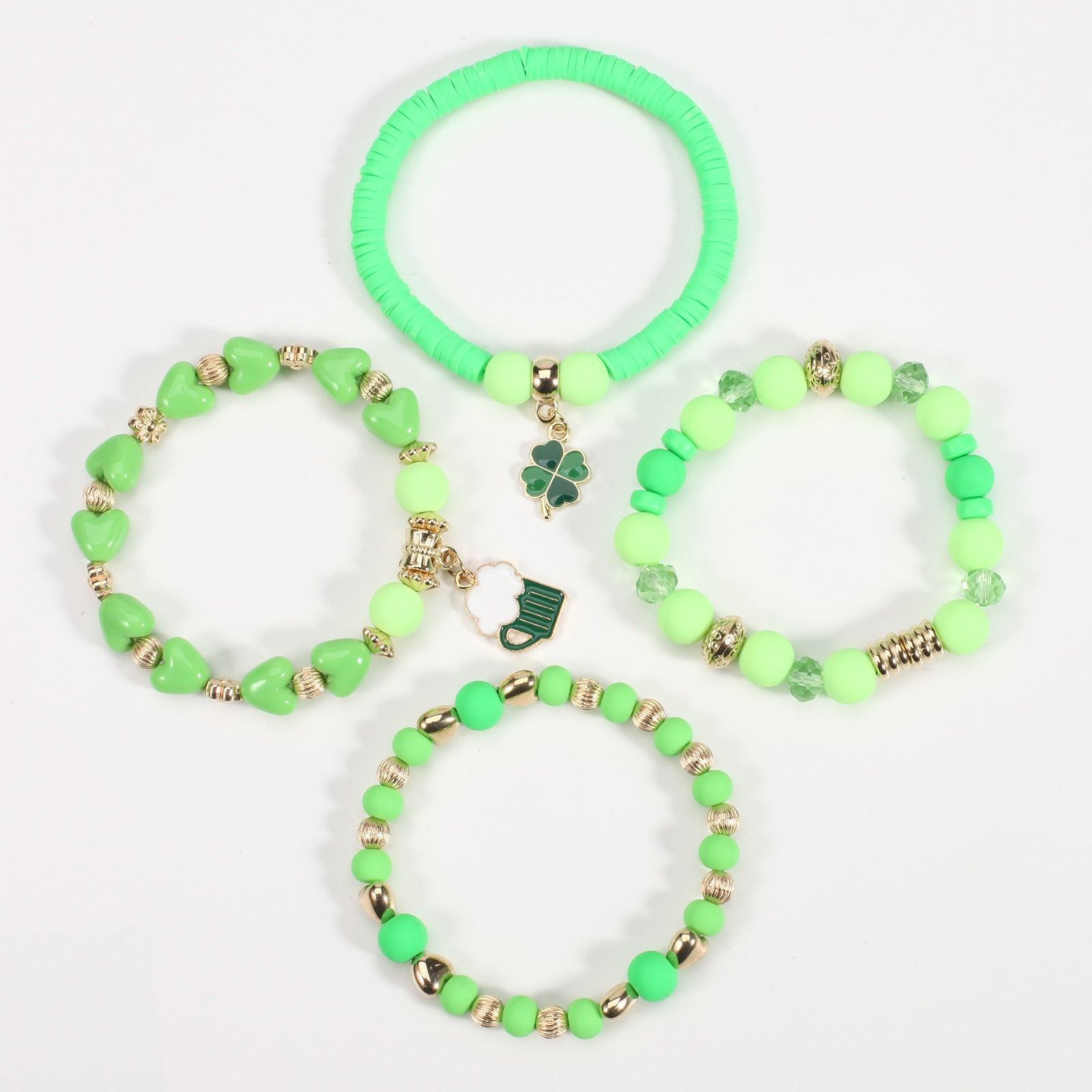 Beaded Soft Pottery Charm Bracelet - 808Lush