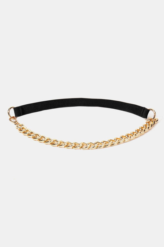 Half Alloy Chain Elastic Belt - 808Lush