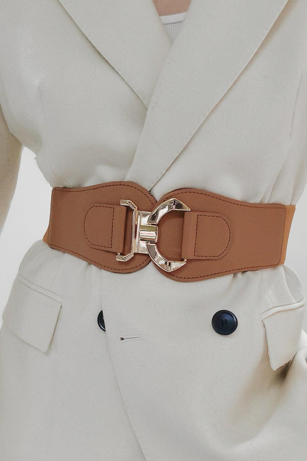 Alloy Buckle Elastic Belt - 808Lush