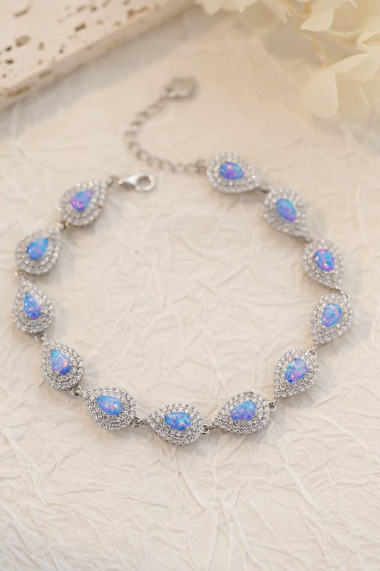 925 Sterling Silver Opal Bracelet - 808Lush