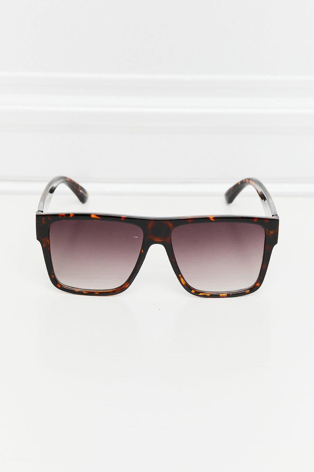 Tortoiseshell Square Full Rim Sunglasses - 808Lush