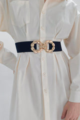 Zinc Alloy Buckle Elastic Belt - 808Lush