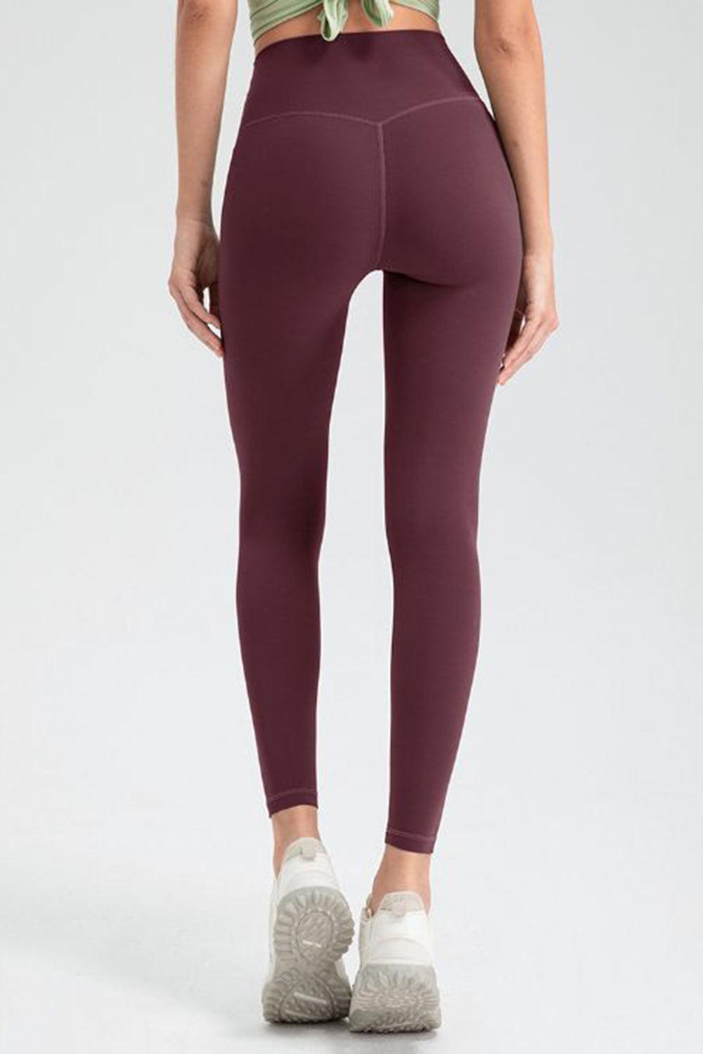 Wide Waistband High Waist Sport Leggings - 808Lush