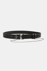 PU Leather Alloy Chain Belt - 808Lush