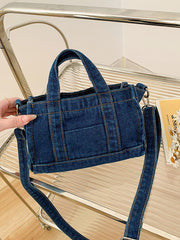 Adored Denim Shoulder Bag - 808Lush