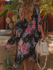 Lovelet Printed Open Front Cover-Up