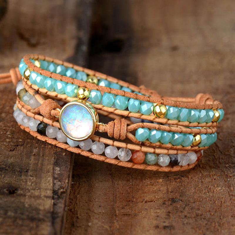 Opal Beaded Layered Bracelet - 808Lush