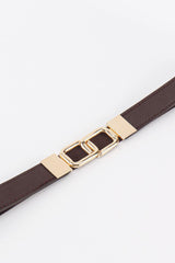 Geometric Double Buckle Elastic Belt - 808Lush