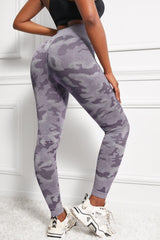 Camo Print Seamless High Waist Yoga Leggings - 808Lush