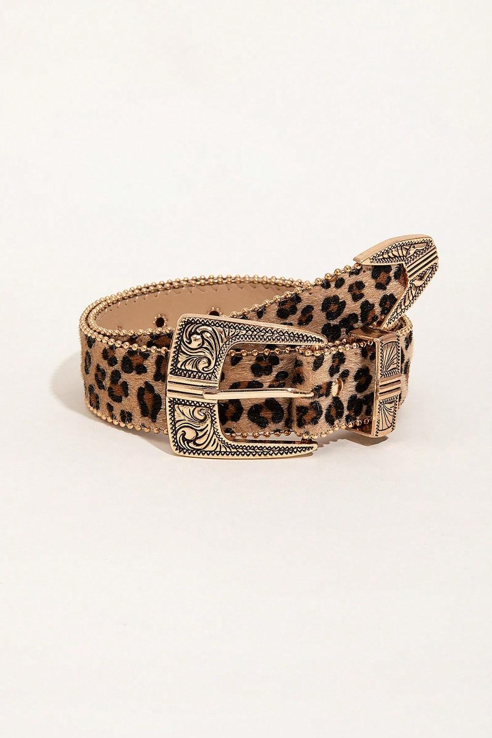 Leopard PU Leather Belt - 808Lush