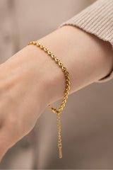 Heart Chain Lobster Clasp Bracelet - 808Lush