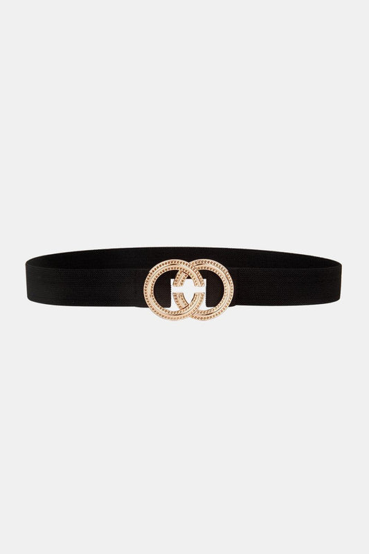 Double Hoop Buckle Elastic Belt - 808Lush