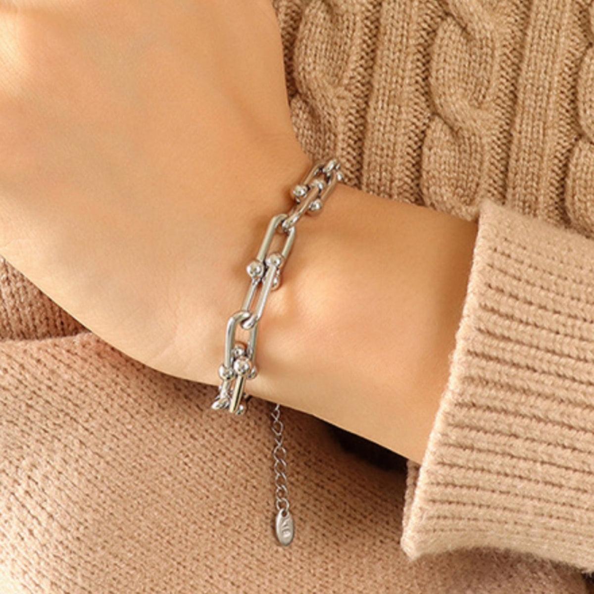 Chunky Chain Titanium Steel Bracelet - 808Lush