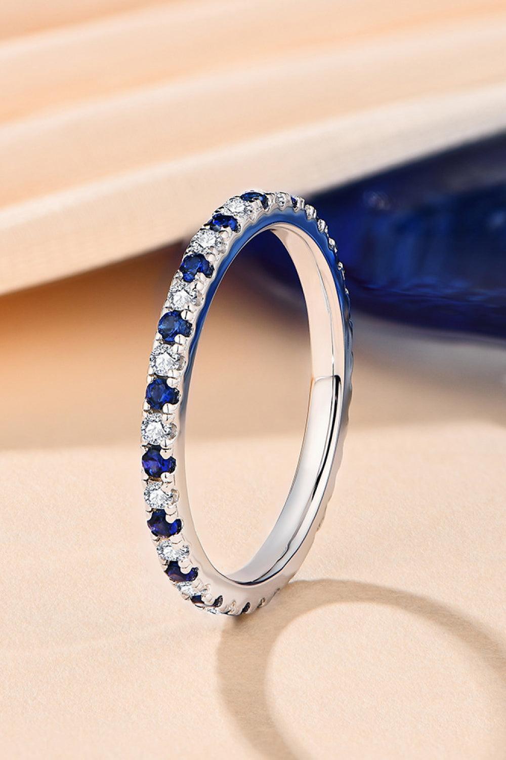 Moissanite Lab-Grown Sapphire Rings - 808Lush