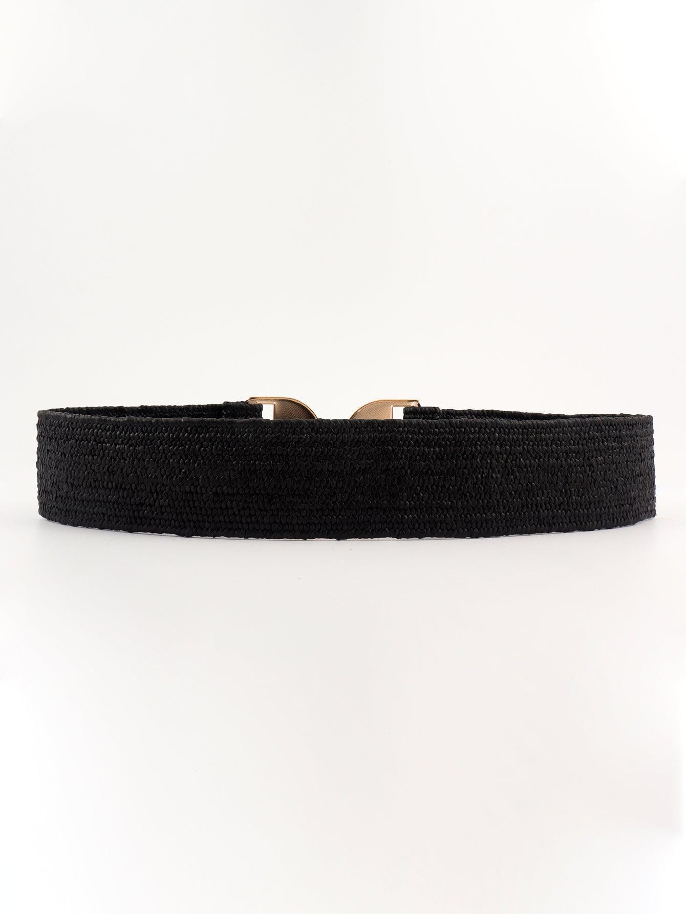 Alloy Buckle Elastic Belt - 808Lush