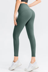 Wide Waistband Slim Fit Long Sports Pants - 808Lush