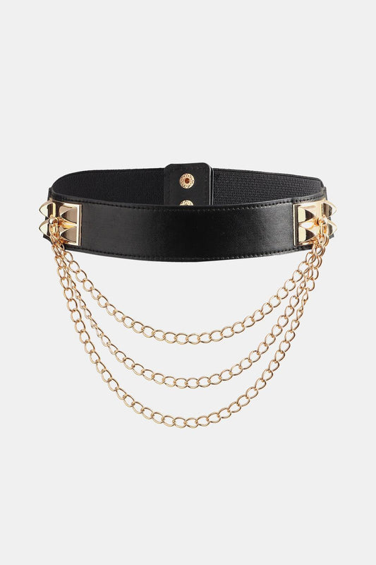 Elastic Belt with Chain - 808Lush