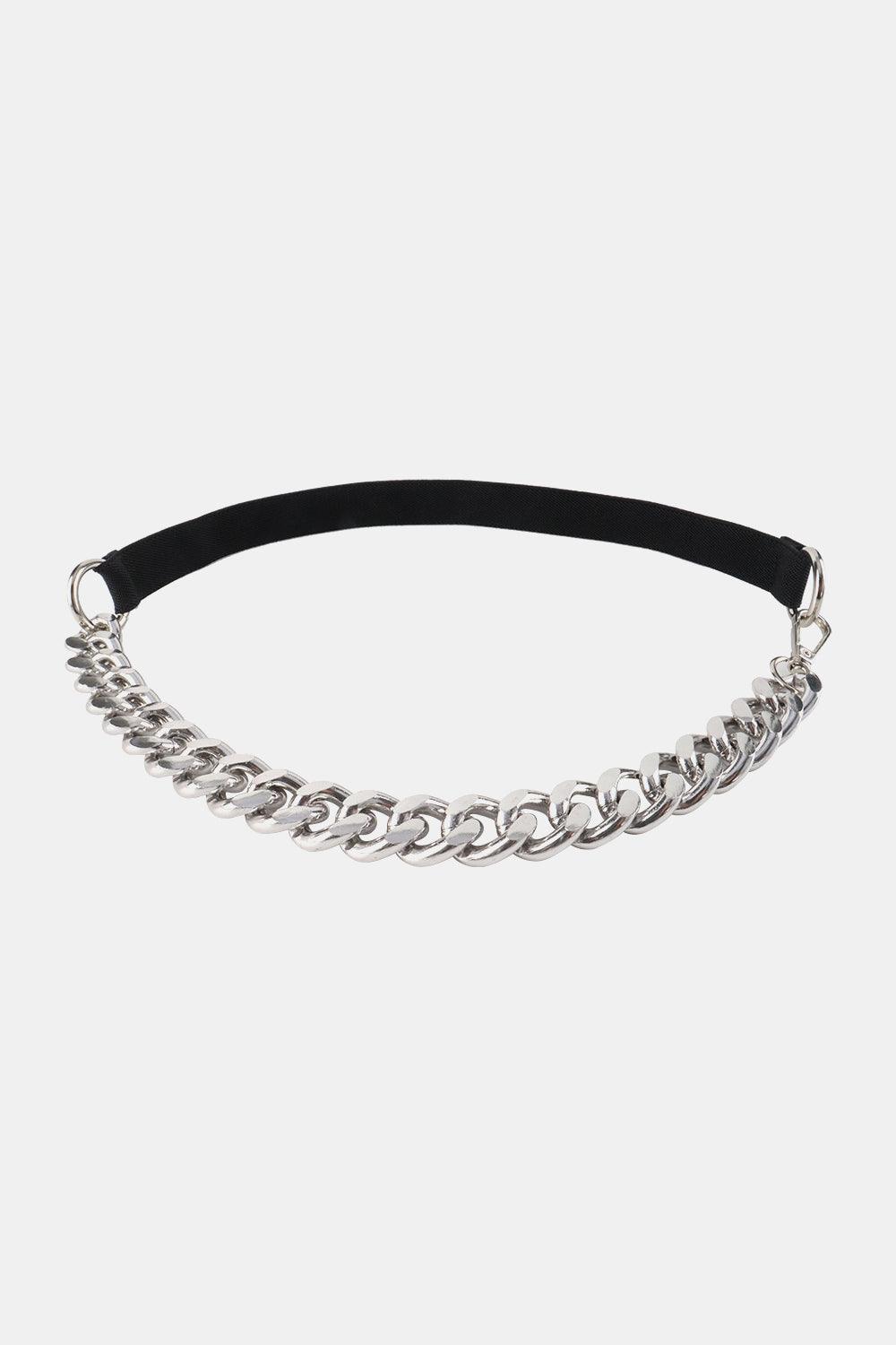 Half Alloy Chain Elastic Belt - 808Lush