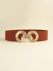 Geometric Buckle Elastic Wide Belt - 808Lush