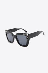 Inlaid Rhinestone Polycarbonate Sunglasses - 808Lush