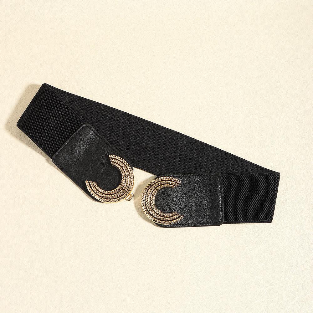 Double C Buckle Elastic Belt - 808Lush