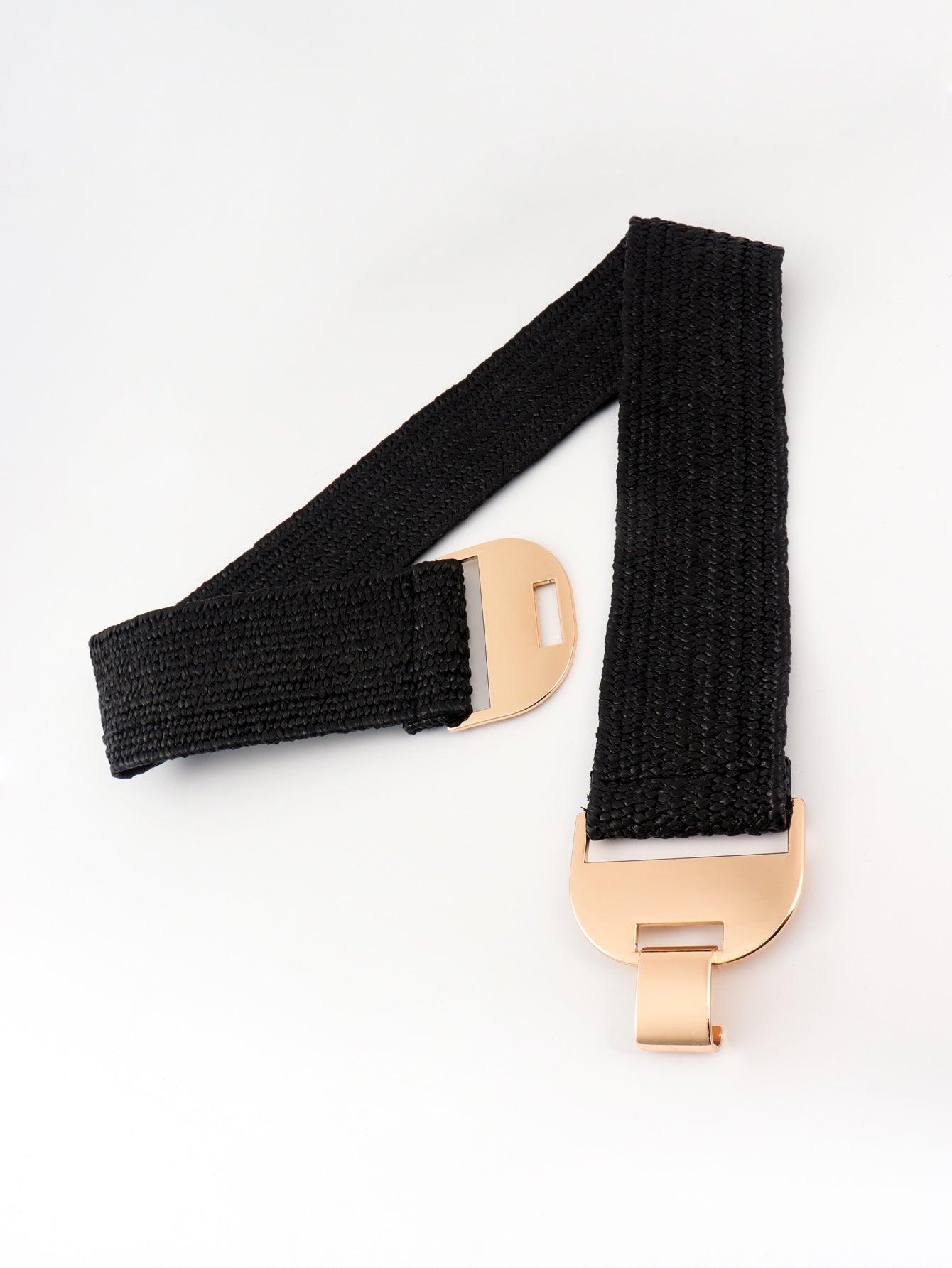 Alloy Buckle Elastic Belt - 808Lush