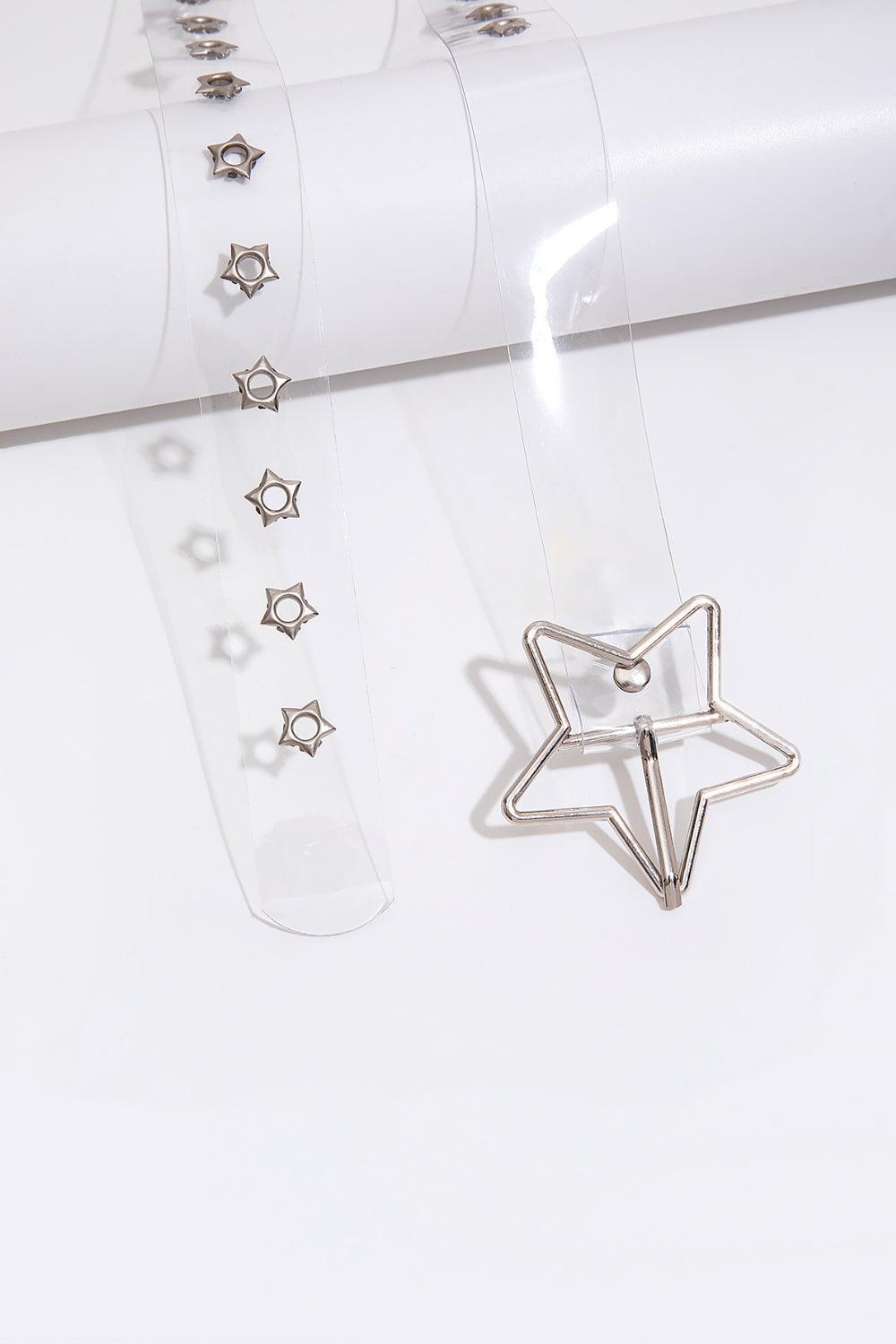 Adjustable PVC Star Shape Buckle Belt - 808Lush