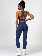 Cutout Cropped Sport Tank and Leggings Set - 808Lush