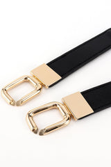 Geometric Double Buckle Elastic Belt - 808Lush