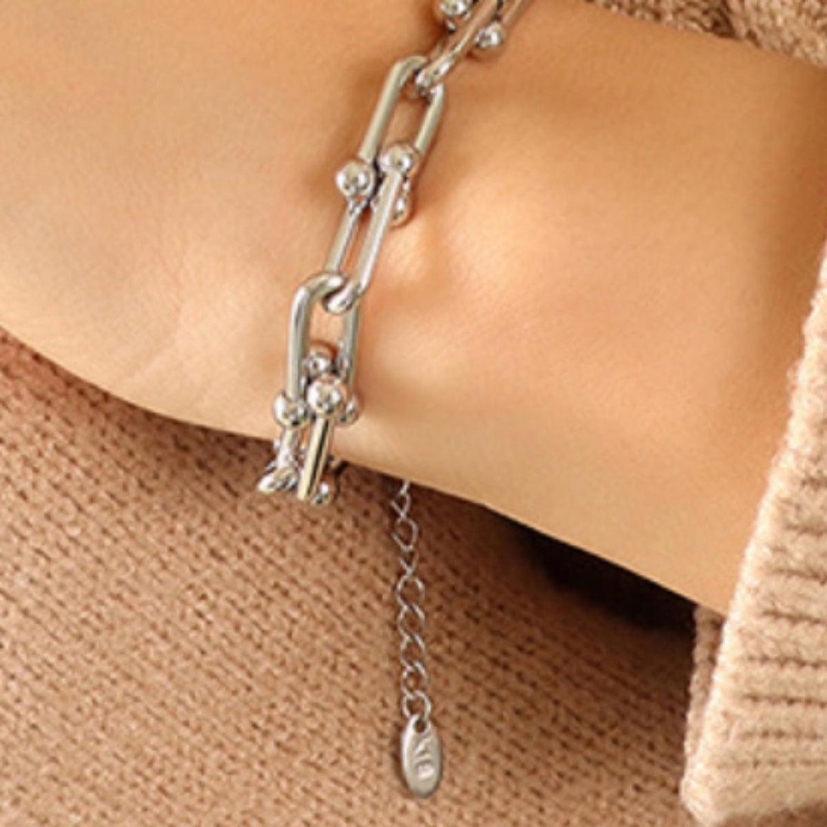 Chunky Chain Titanium Steel Bracelet - 808Lush