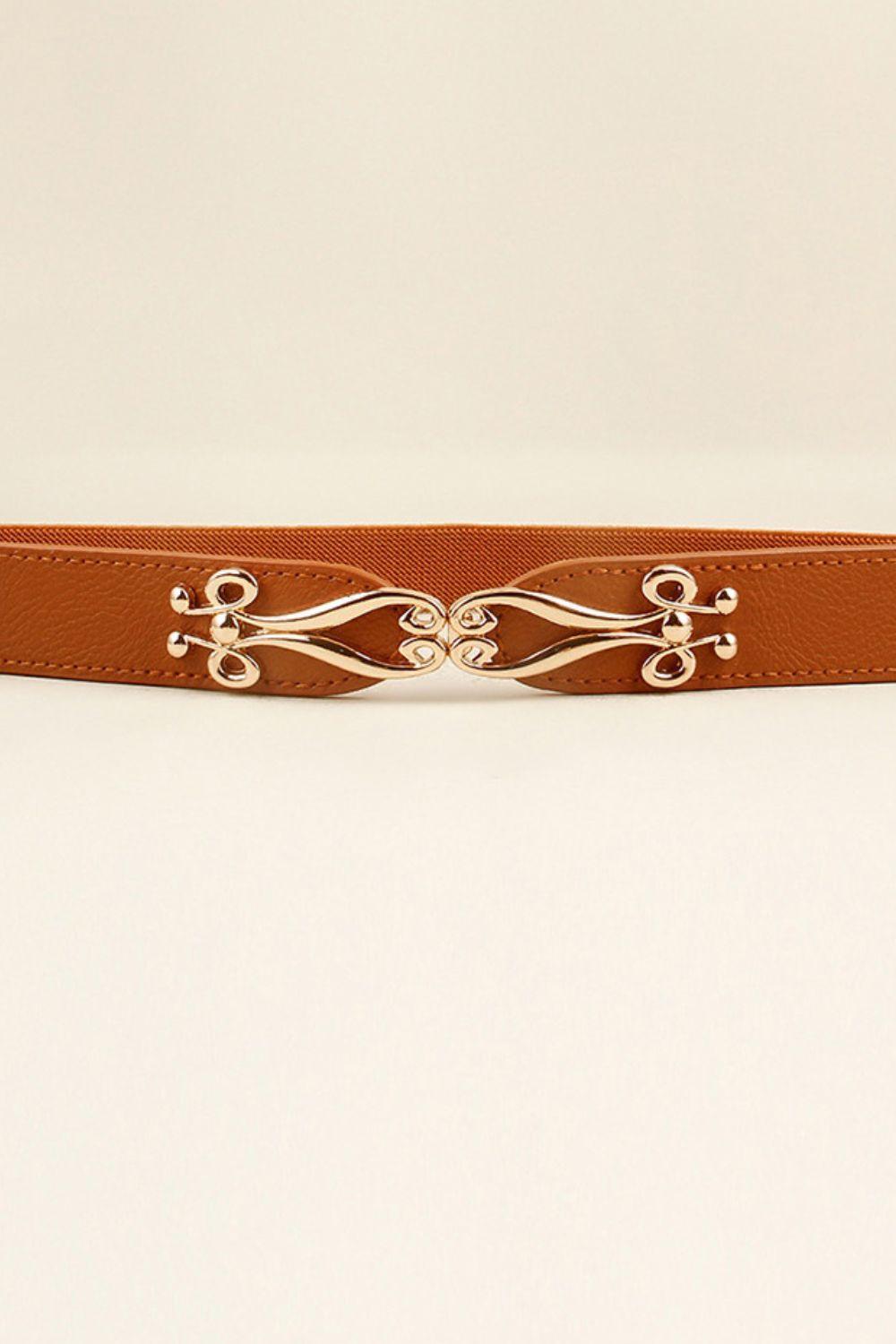 Alloy Buckle Elastic Belt - 808Lush