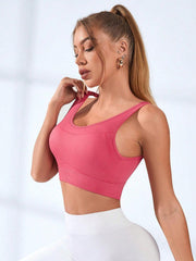 Round Neck Active Bra - 808Lush