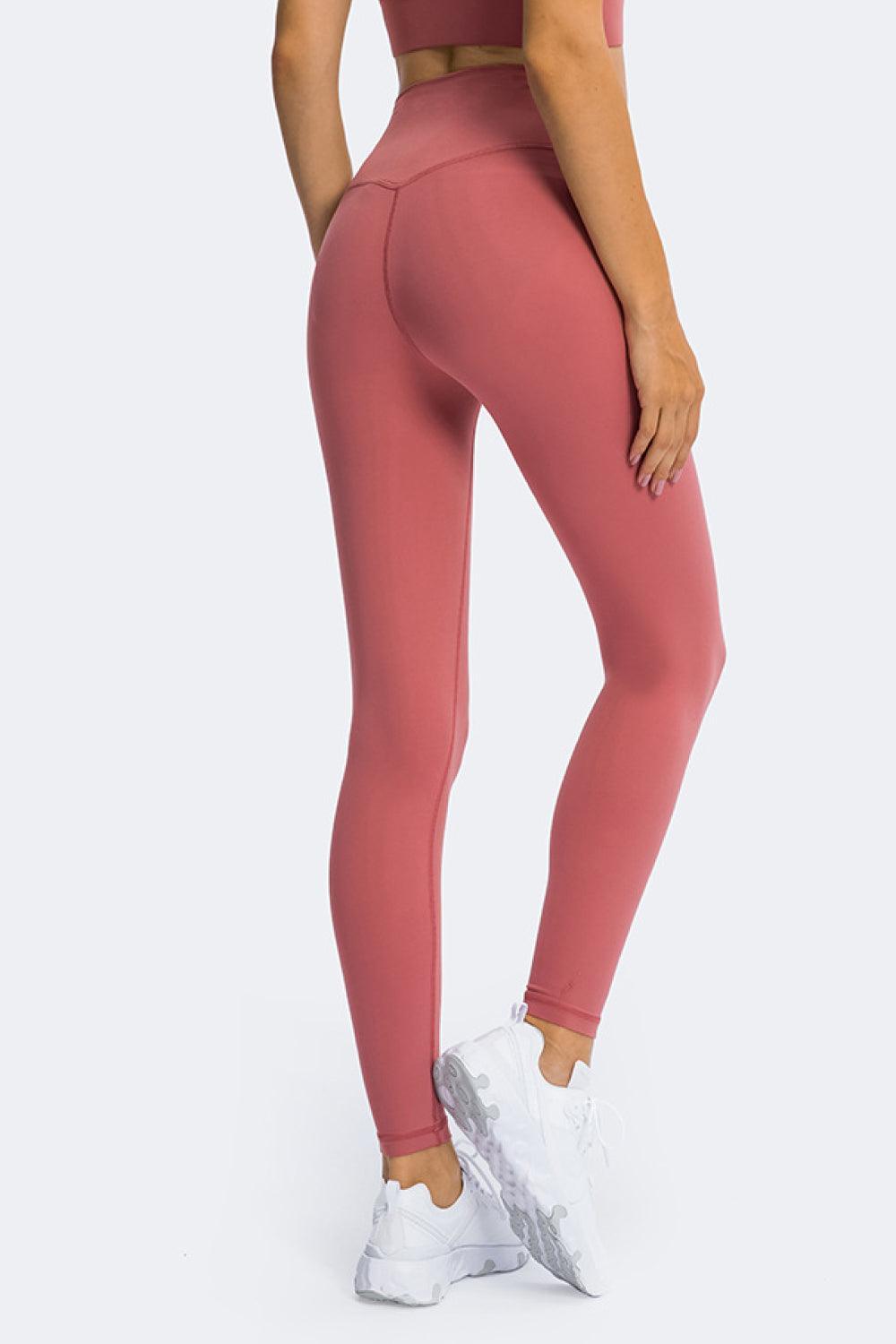 High Rise Ankle Length Yoga Leggings - 808Lush