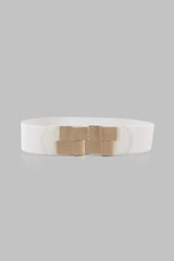 Geometric Buckle Elastic Wide Belt - 808Lush